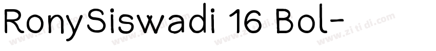 RonySiswadi 16 Bol字体转换
